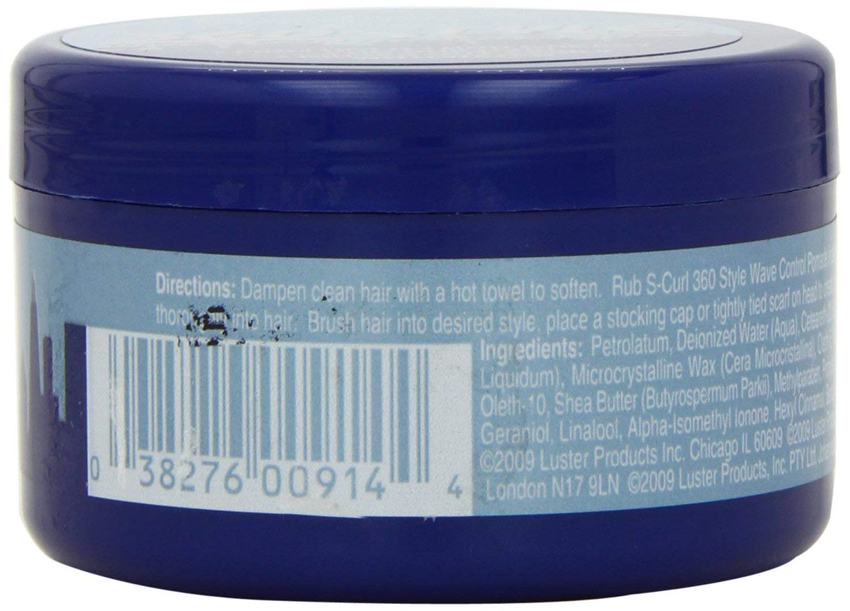 Luster's hand applying pomade demonstrating easy spread and better manageability