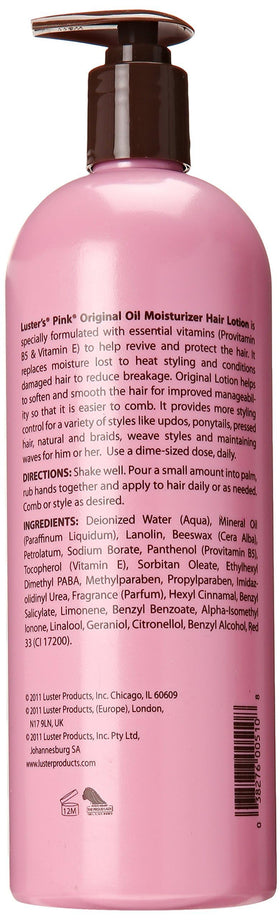 Luster's close-up of lotion texture highlighting smooth glide benefit