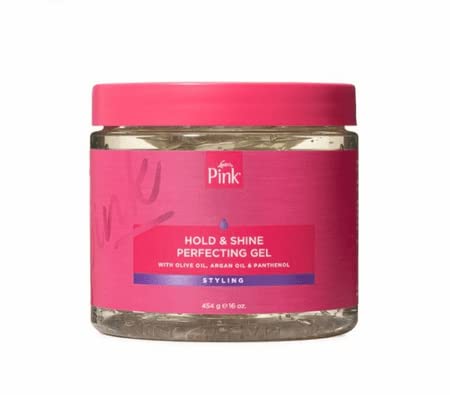 Luster's Pink front packaging 16 oz jar showing label and glossy gel for reliable hold