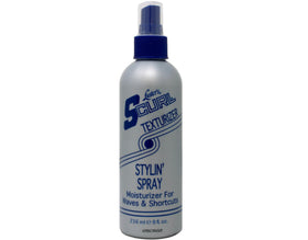 Luster's S-Curl pump nozzle close-up for controlled mist application benefit