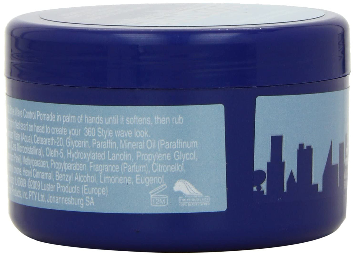 Luster's 3oz jar next to ruler for size comparison and travel-friendly benefit