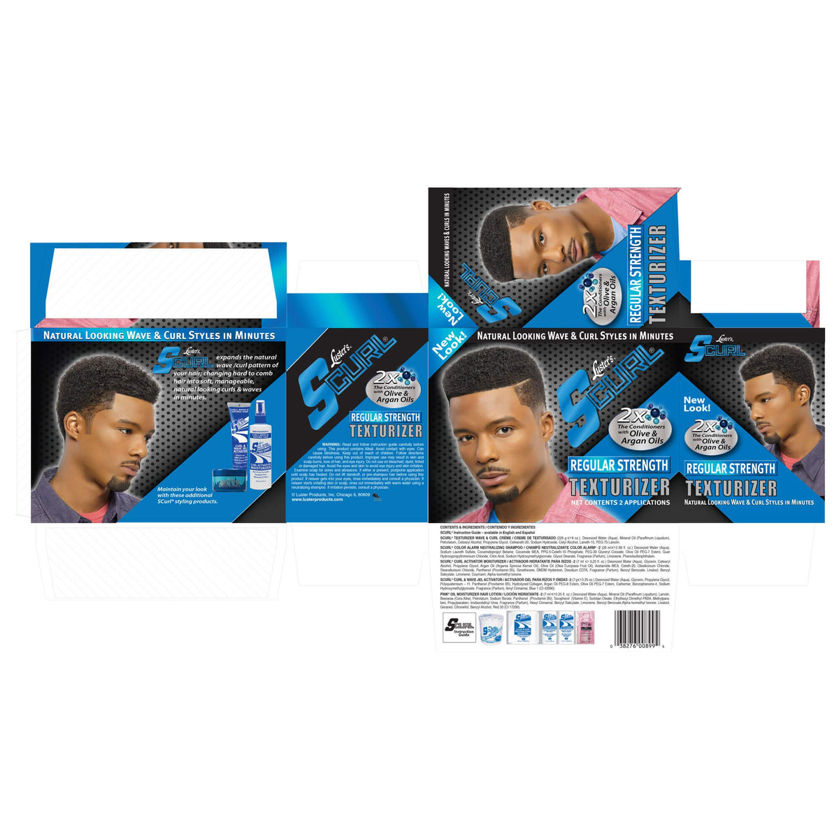 Luster's SCurl lifestyle styling scene showing quick salon-look results