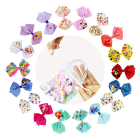 LUV HER bow clipped in child's hair demonstrating secure hold and styling ease
