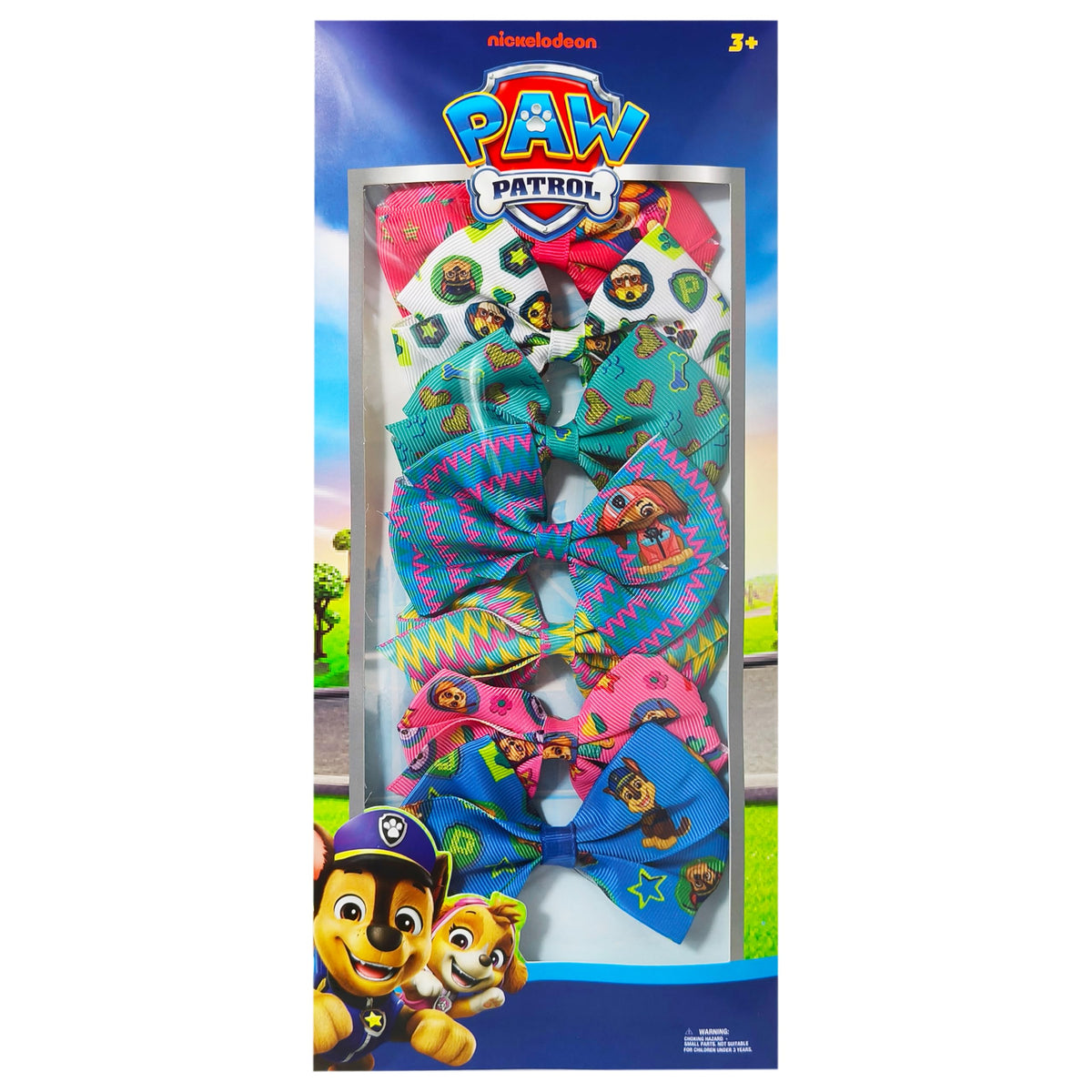LUV HER front packaging showing seven Paw Patrol clips, playful and ready