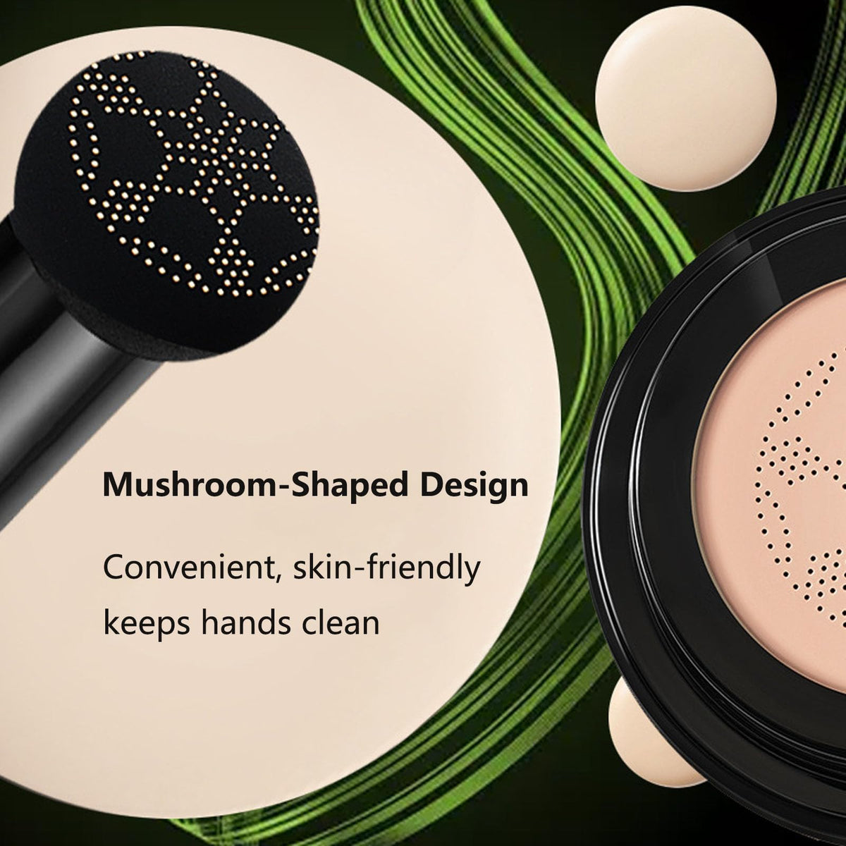 Luvie Glow compact in hand demonstrating travel-friendly size and convenience benefit