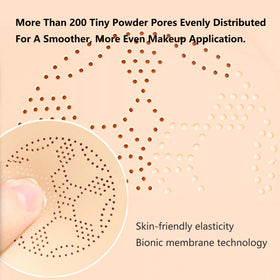 Luvie Glow shade swatches Ivory Warm Brunet for easy shade selection benefit