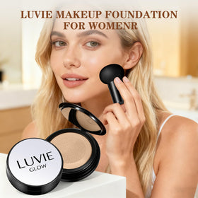 Luvie Glow size and scale with hand showing compact portability and ease