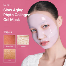 LUVUM mask on model at night demonstrating comfortable overnight wear