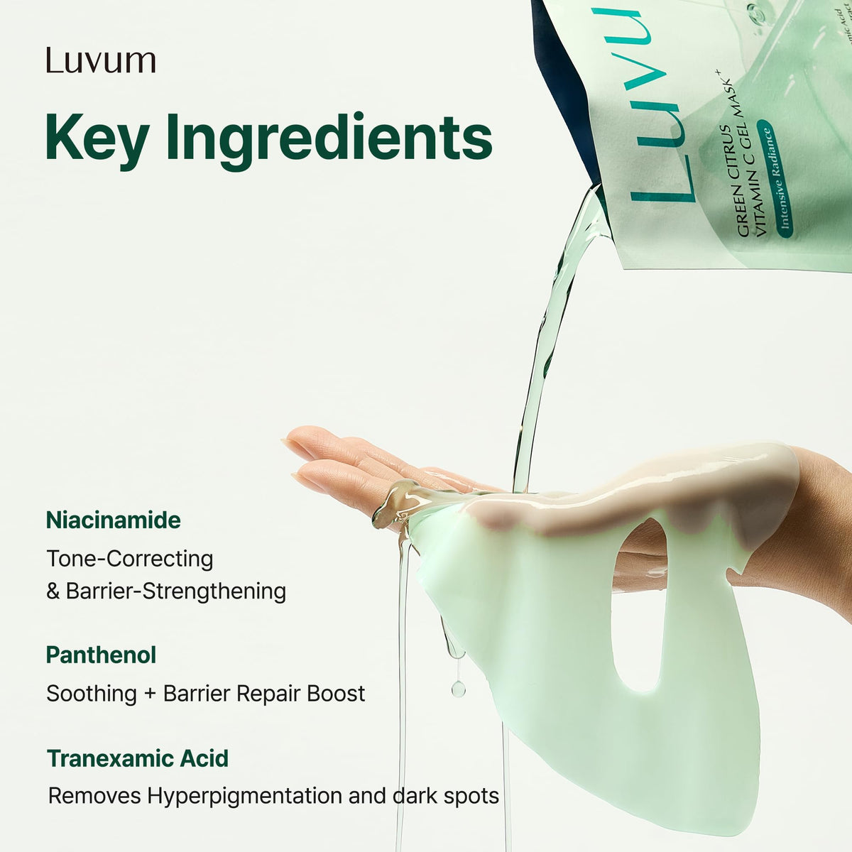 LUVUM model wearing the overnight mask demonstrating comfortable fit