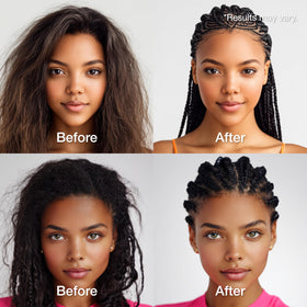Lux Collection before and after braid install demonstrating polished results