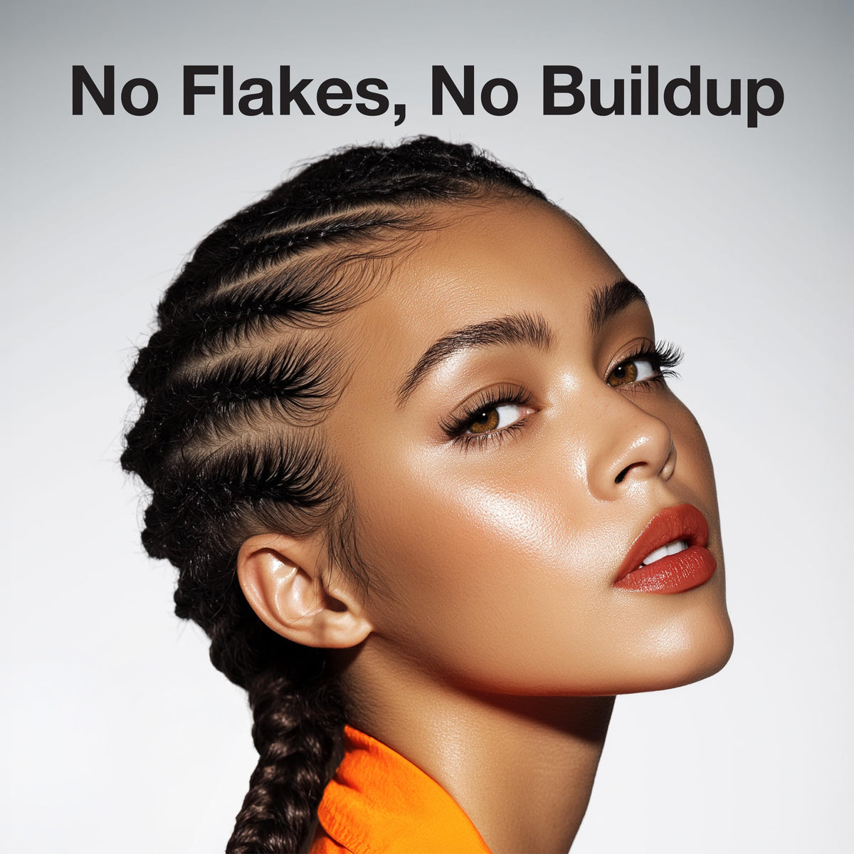 Lux Collection used on box braids highlighting high shine and neat look