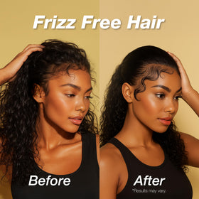 Lux Collection before and after edges showing defined, long-lasting hold benefit