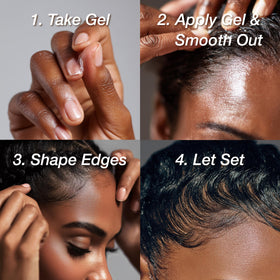Lux Collection label close-up highlighting castor oil, keratin, biotin benefits