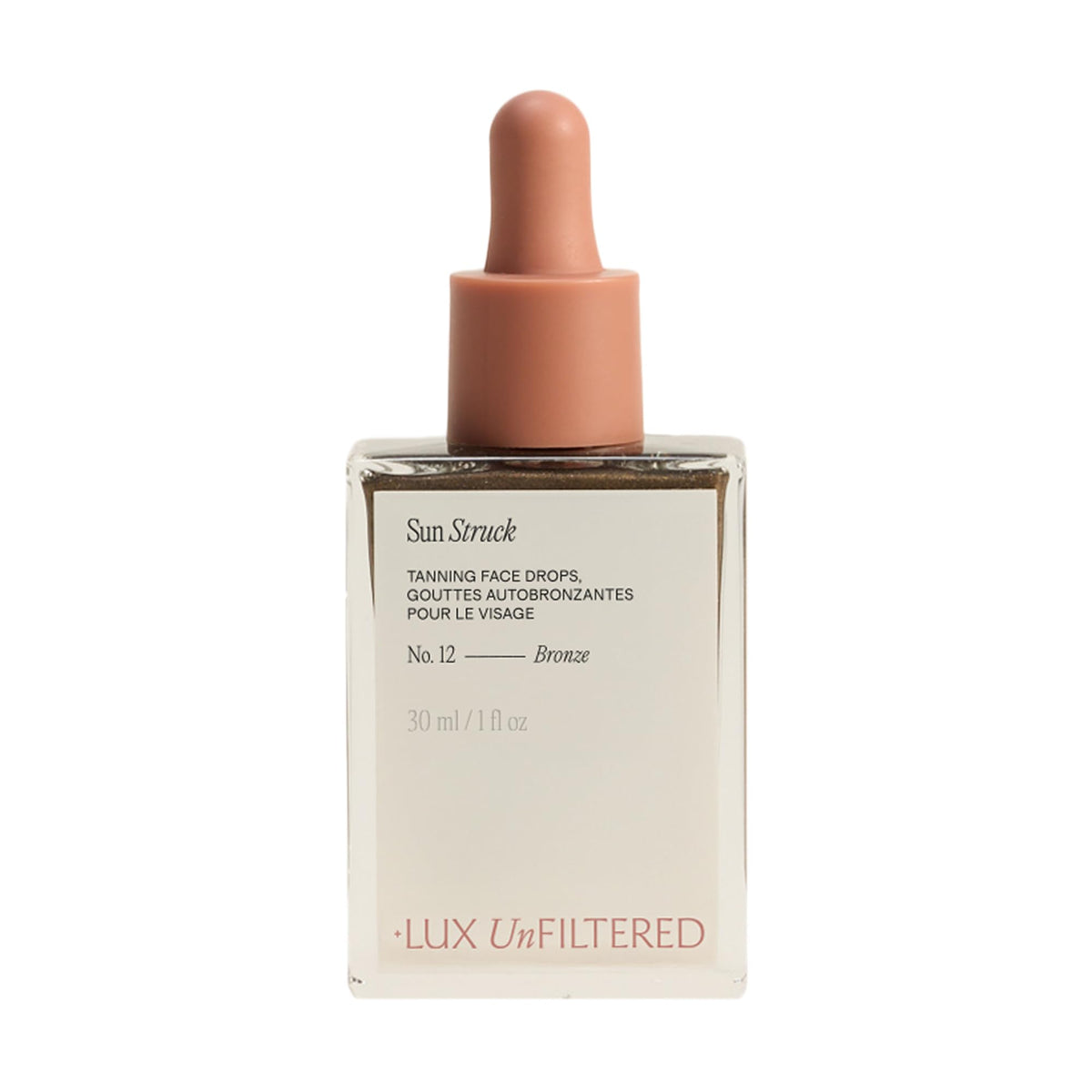 Lux Unfiltered front packaging showing bottle and label with clean design