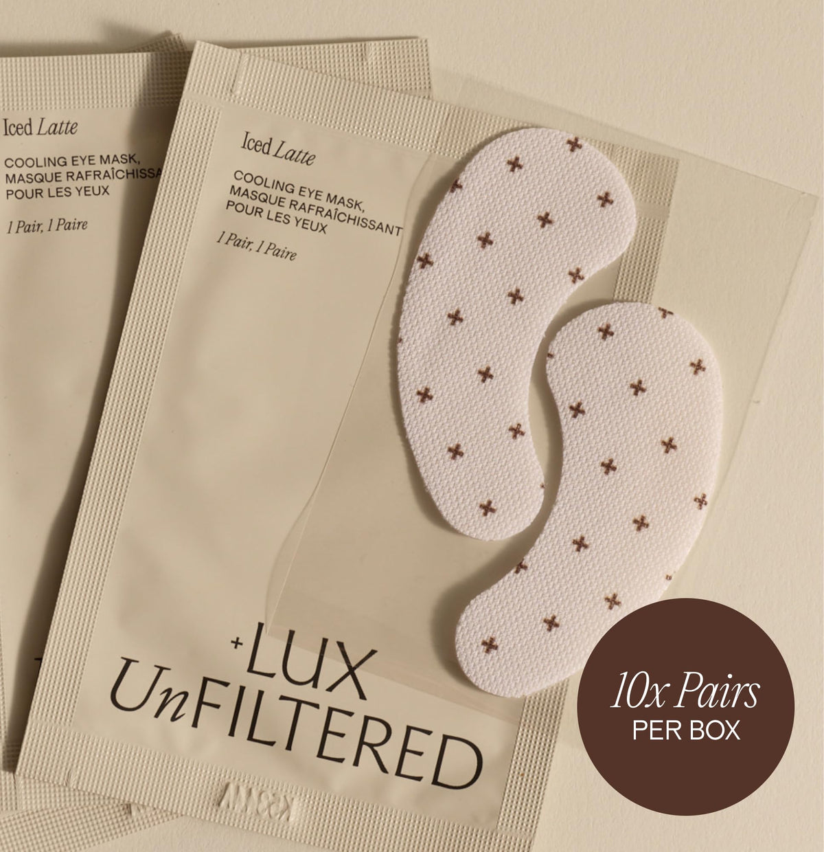 Lux Unfiltered patches beside coin for size comparison and scale