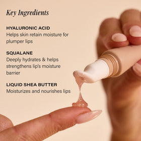 Lux Unfiltered serum texture on surface highlighting lightweight hydration and non-greasy finish