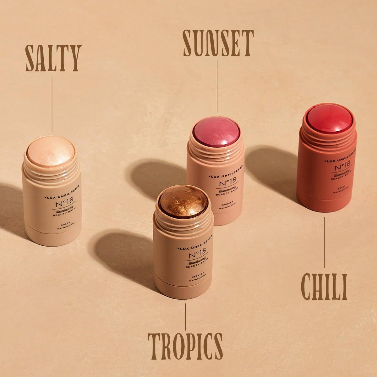 Lux Unfiltered N°18 size comparison in hand illustrating portable convenience