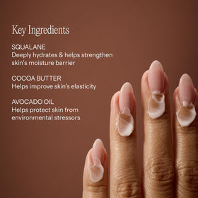 Lux Unfiltered size comparison next to a hand to show compact, travel-ready benefit