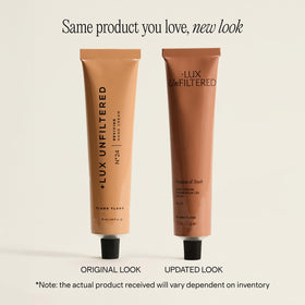 Lux Unfiltered texture close-up highlighting creamy finish and fast absorption
