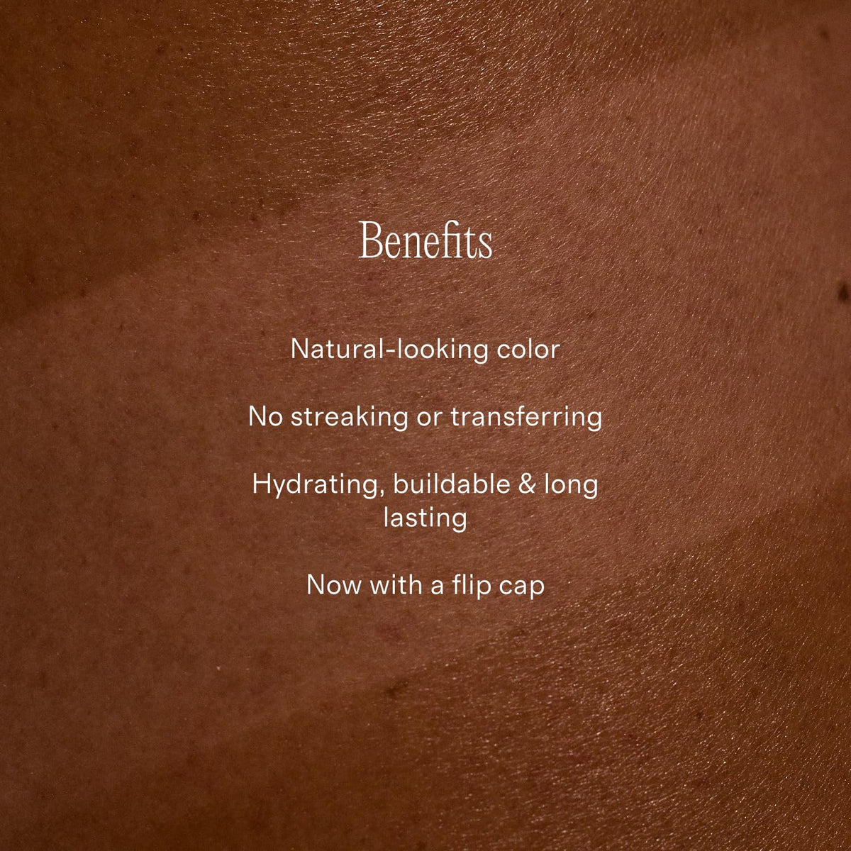 Lux Unfiltered N°32 applying lotion to skin demonstrating even, streak-free coverage