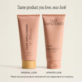 Lux Unfiltered N°32 pump dispensed texture highlighting quick-absorbing hydration