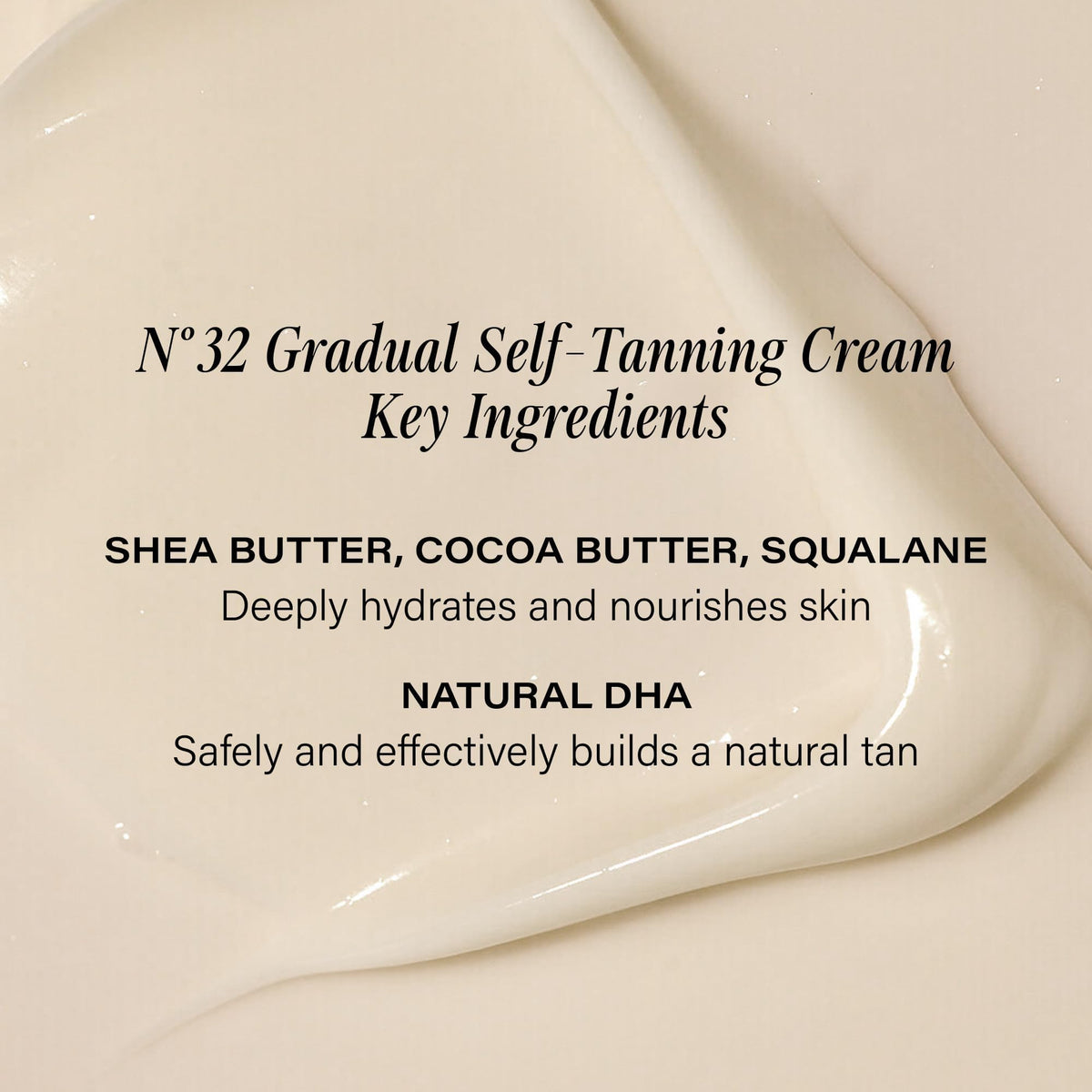 Lux Unfiltered lotion texture swatch demonstrating hydrating finish and streak-free blend