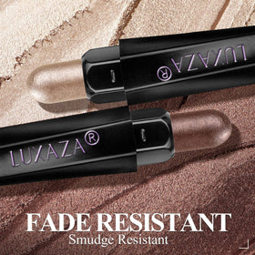 LUXAZA creamy eyeshadow stick texture close-up illustrating smooth blendability