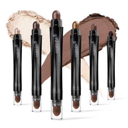 LUXAZA front packaging showing six taupe mauve stick pencils for easy selection