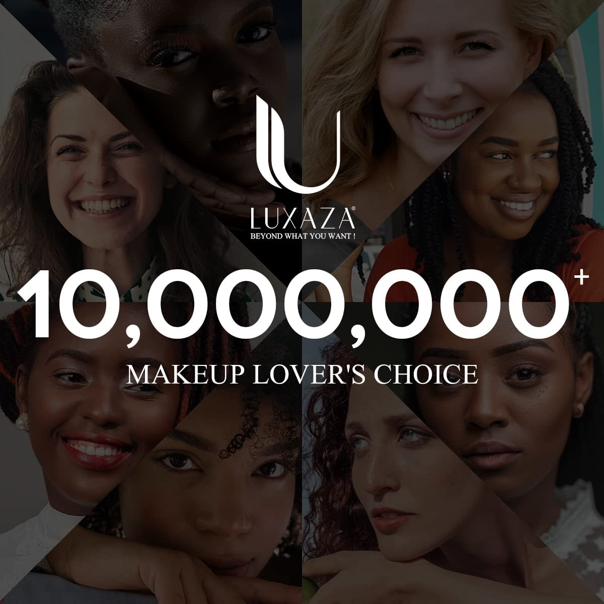 LUXAZA set on a vanity near a mirror showing natural everyday styling