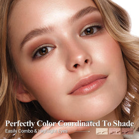 LUXAZA PRO built-in blending brush demonstrating easy blending benefit