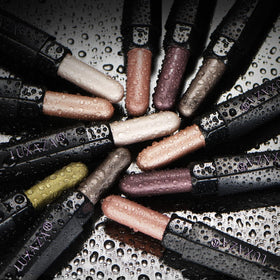 LUXAZA PRO six shade lineup showing coordinated palette benefit