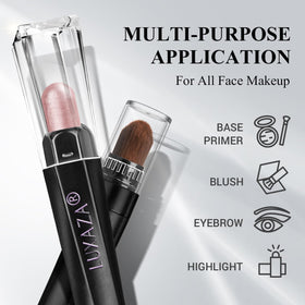LUXAZA PRO size comparison with common pencil showing travel-friendly compactness