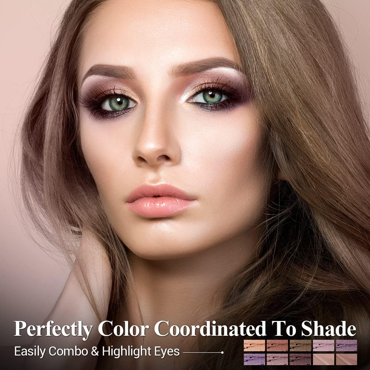 LUXAZA texture swipe of cream shadow demonstrating smooth, pigmented finish