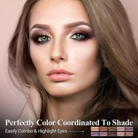 LUXAZA texture swipe of cream shadow demonstrating smooth, pigmented finish