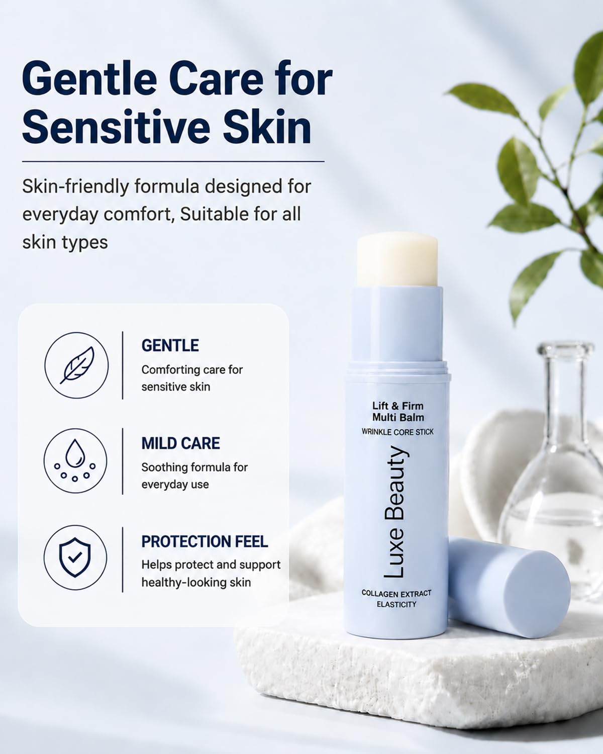Luxe Beauty label and ingredients detail highlighting key actives and nourishing benefits