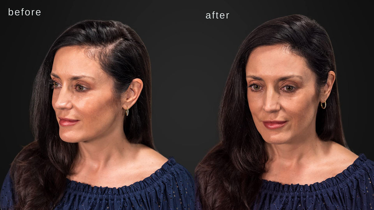 LUXE product label and ingredient panel showing dermatologist-tested safety