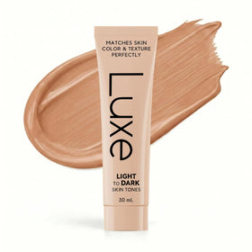 Luxe front packaging showing bottle and label for easy identification and shelf appeal