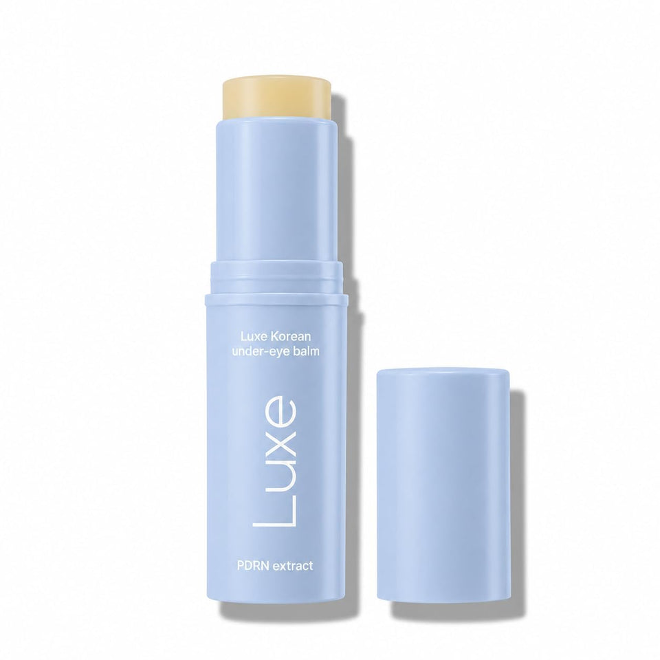 LUXE front packaging showing compact balm, easy travel benefit