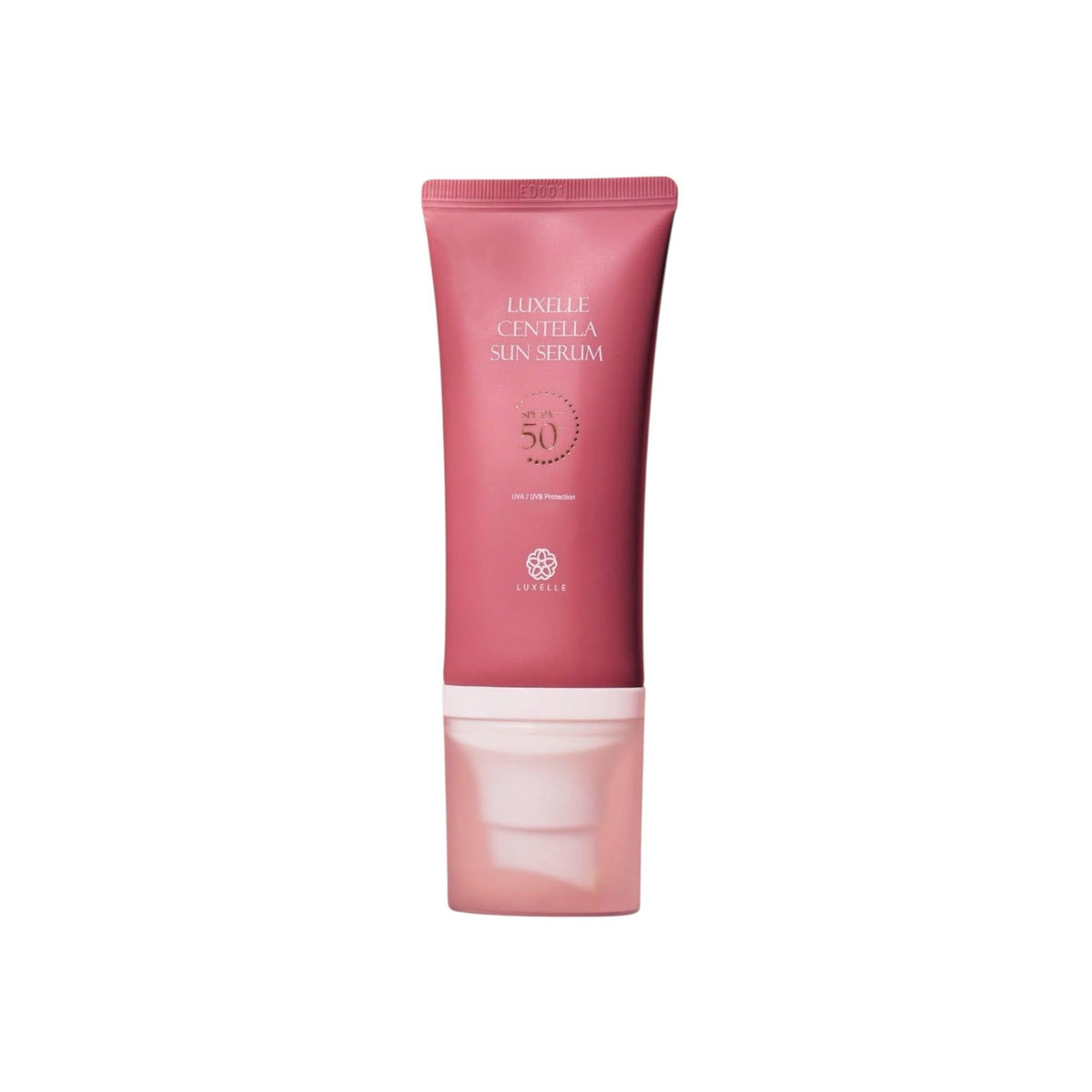 LUXELLE front packaging showing bottle and SPF label for clear protection