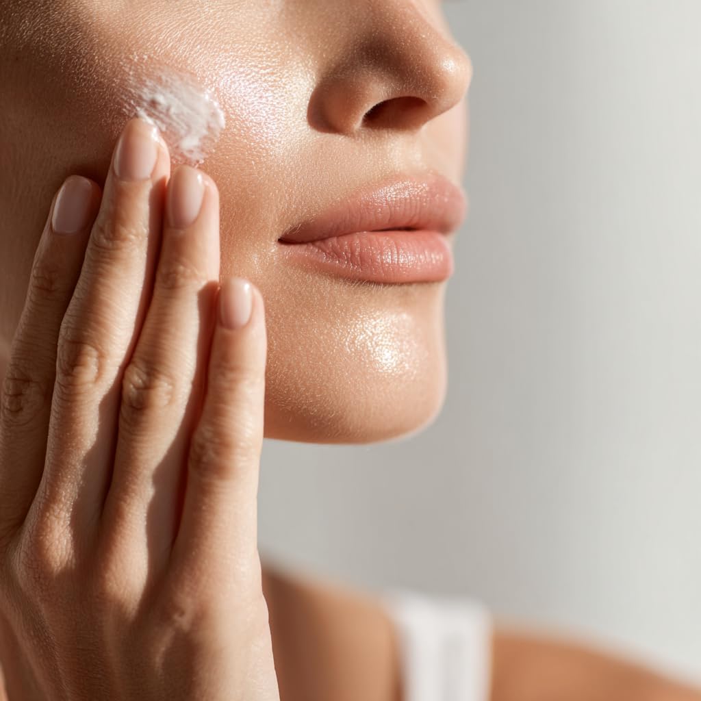LUXELOTION pump and label close-up highlighting ingredient transparency benefit