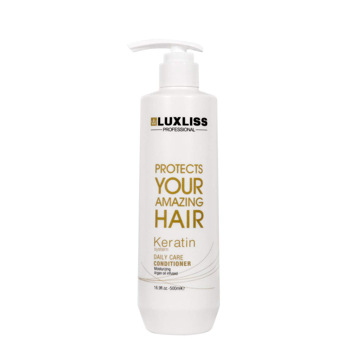 Luxliss bottles in bathroom lifestyle showing daily routine benefit