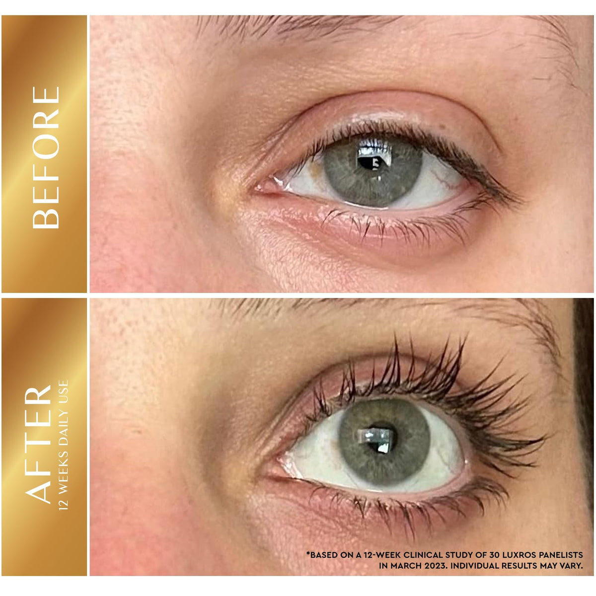 LUXROS serum brush detail highlighting fine applicator for precision