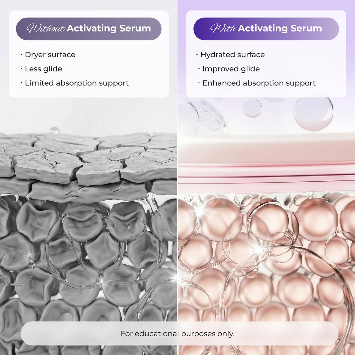 Luxvez close-up product label listing niacinamide peptides and hyaluronic acid