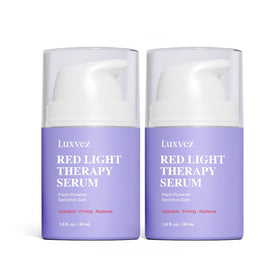Luxvez front packaging shows two bottles, clear gel and device-ready