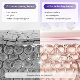 Luxvez gel texture close-up demonstrating smooth glide and hydration