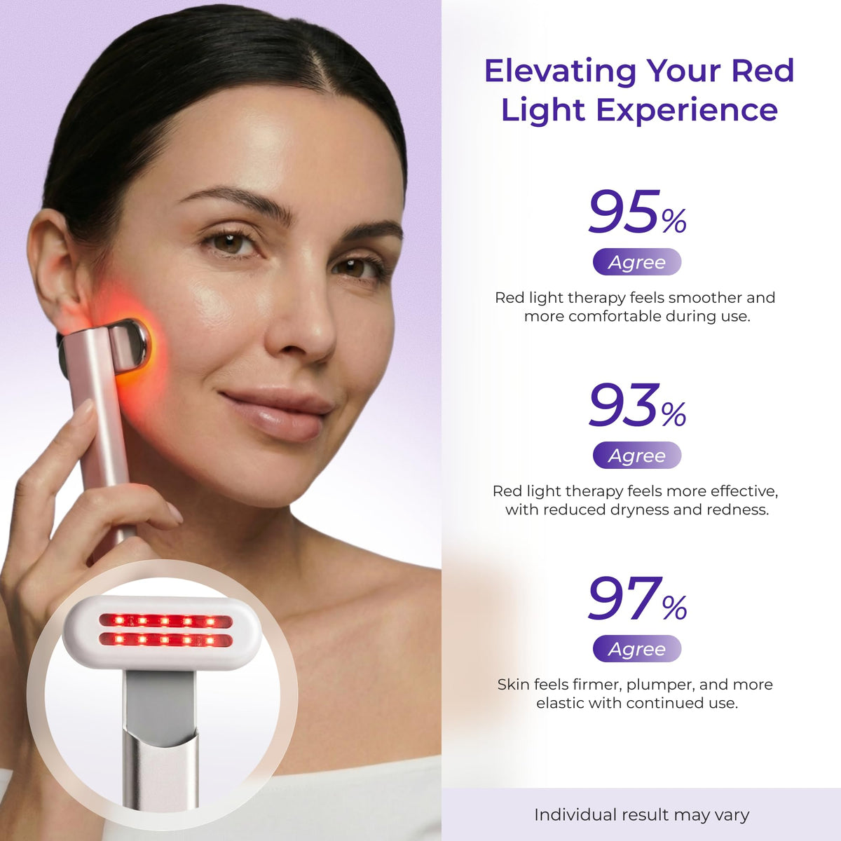 Luxvez ingredients label close-up showing niacinamide and peptides