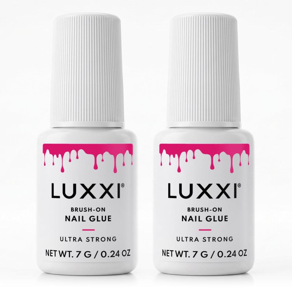 LUXXI front packaging showing two pink gel tubes and clear benefits