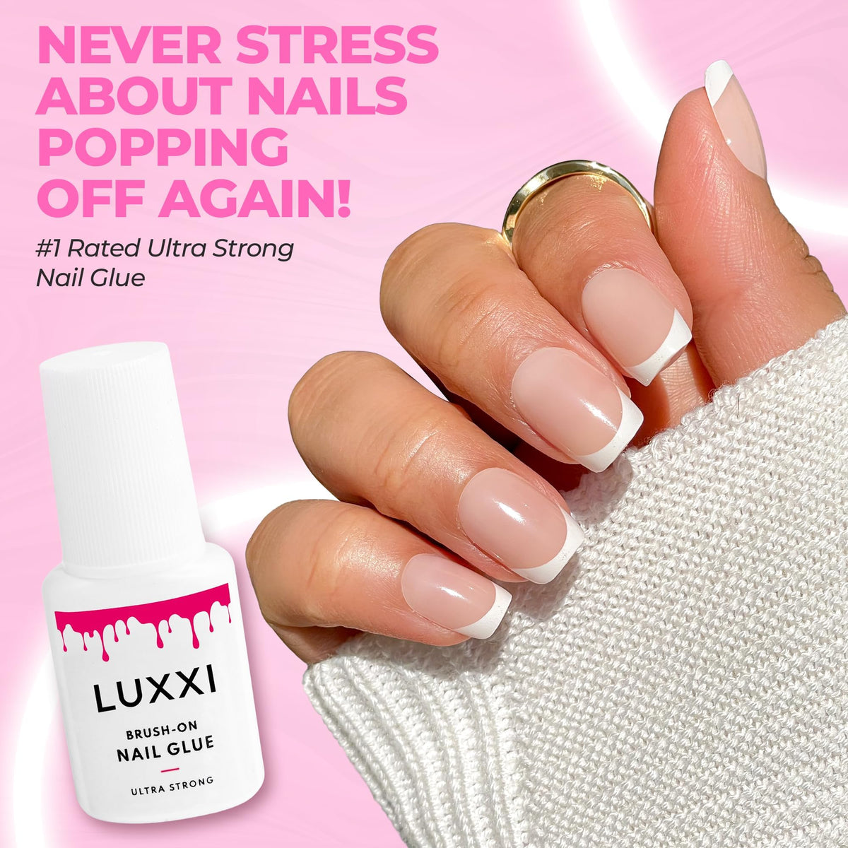 LUXXI size comparison in hand conveying travel-friendly tube and easy storage