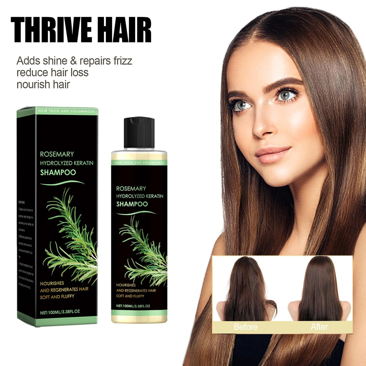 Lvjonya shampoo on bathroom shelf in lifestyle setting for routine-ready benefit