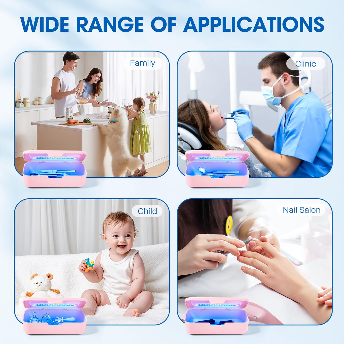 LXIANGN sterilizer in salon setting showing professional everyday use
